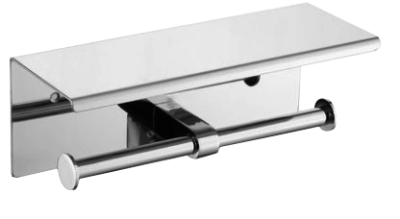 Abagno Double Paper Holder PH-308-BP