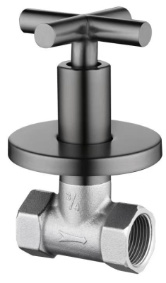 Abagno Full-Turn Concealed Stop Cock SOT-686FT-BN [Black Nickel] [3/4"]
