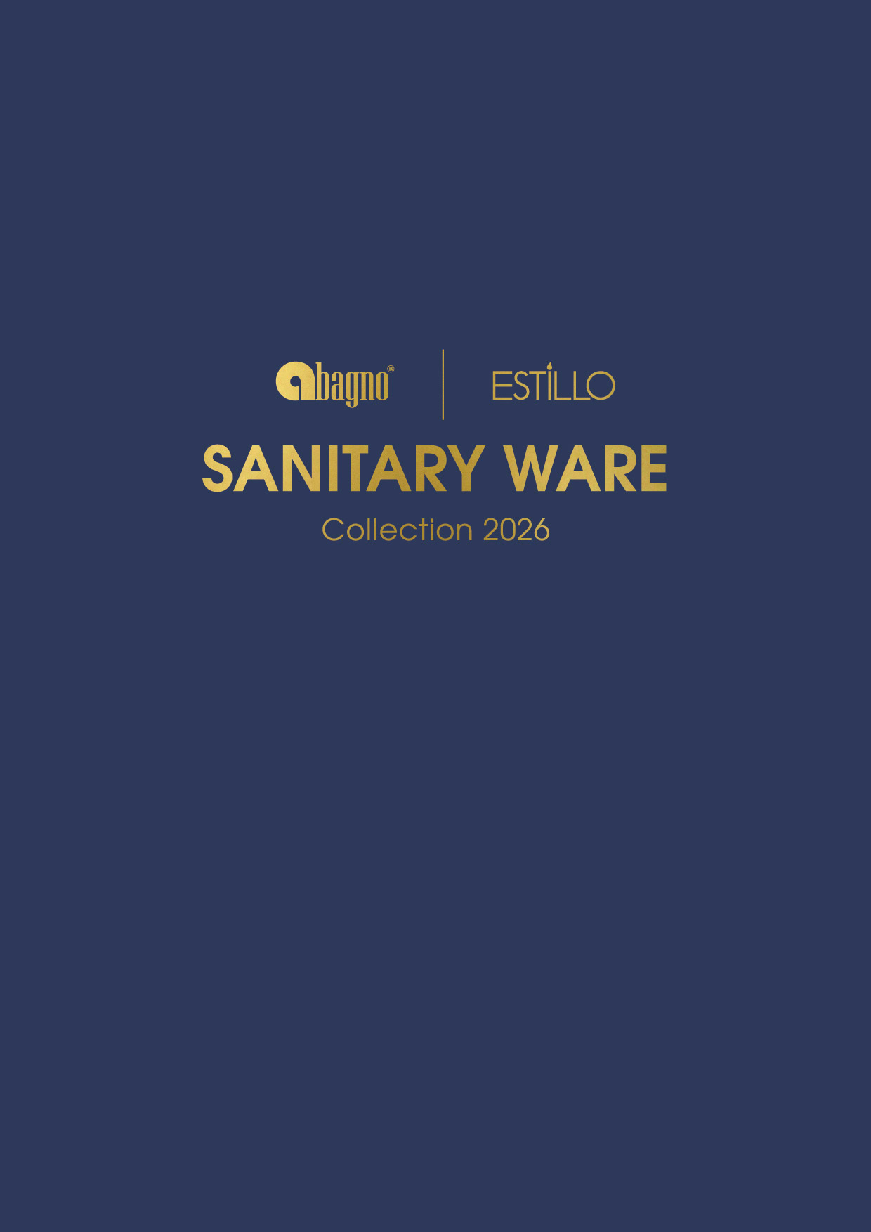 Abagno & Estillo - Sanitaryware Catalog 2026 Cover